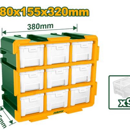 JADEVER 9‑Drawer Modular Storage Tower