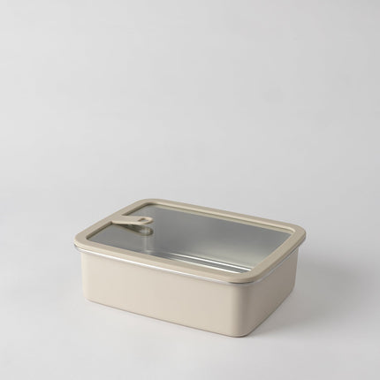 Damia Steel Storage Container 2400ml Soft Beige