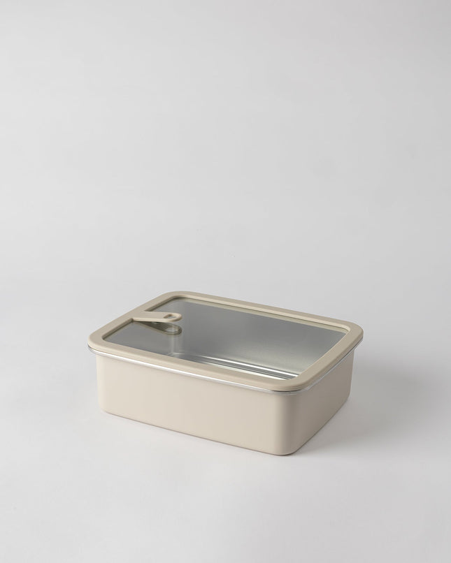 Damia Steel Storage Container 2400ml Soft Beige
