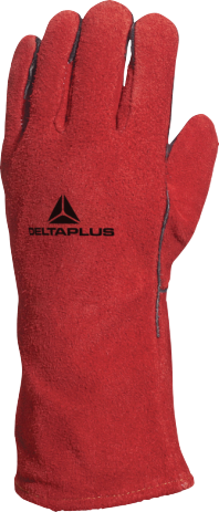 قفاز لحام مقاوم للحرارة من الجلد الطبيعي من DeltaPlus | CA515R قفاز لحام مقاوم للحرارة من الجلد الطبيعي من DeltaPlus | CA515R