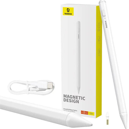 Baseus Smooth Writing 2 Stylus Lite - Active Stylus for iPad - Integrated LED Battery Indicator - Palm Rejection Technology - Tilt Sensitivity - Magnetic Attachment - Long Battery Life