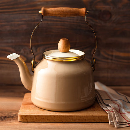 Bonneville Beige Teapot – Ergonomic & Decorative Design