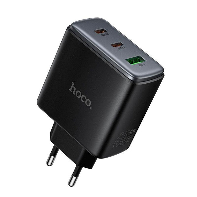 Hoco C160A 65W Fast Charger | 2 USB-C + USB-A | EU Plug