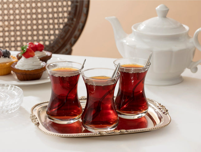 Madame Coco Lavem 6-Piece Glass Tea Set
