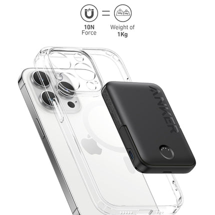 باور بانك Anker 322 PowerCore MagGo مغناطيسي بسعة 5000mAh — شحن لاسلكي للآيفون