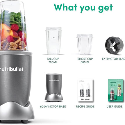 Nutribullet Personal Blender 600W - 6-Piece High-Speed Nutrient Extractor