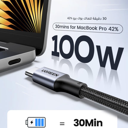 Ugreen USB-C to USB-C Cable 2m Double Braided Aluminum
