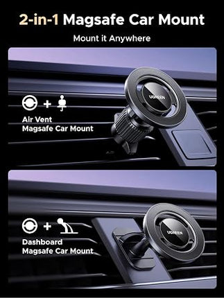 Ugreen MagSafe Air Vent Magnetic Car Mount - Black