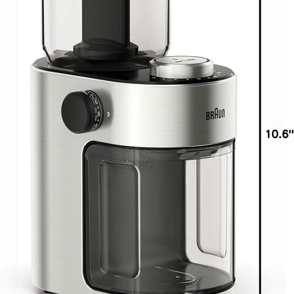 Braun Coffee Grinder 15 Settings 220g Silver