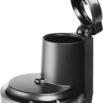 عصارة نيوتري بوليت البطيئة 150 واط، تقنية العصر البارد مع محرك عزم دوران عالي - أسود وفضي