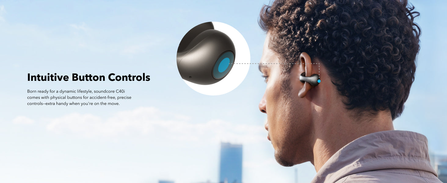 سماعة Soundcore C40i | سماعات أذن مرنة ومريحة سماعة Soundcore C40i | سماعات أذن مرنة ومريحة