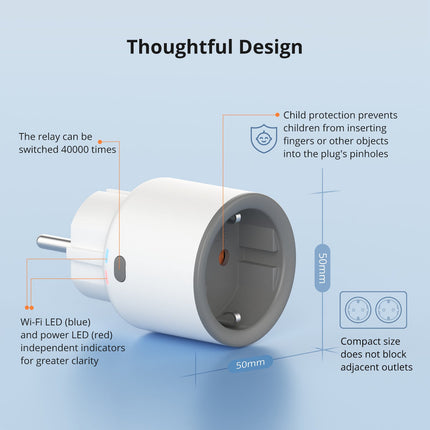 S60ZBTPF SONOFF iPlug Wi-Fi Smart Plug | S60 Series