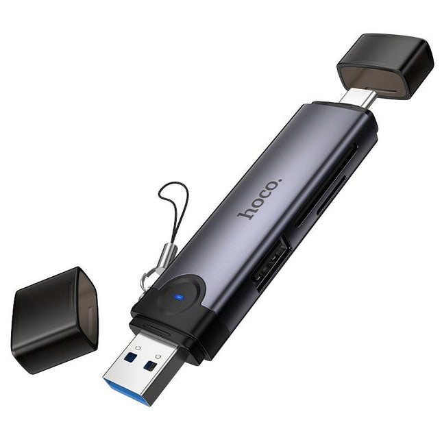 HOCO HB56 Victory 3-in-1 USB Type-C Card Reader