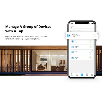 BASICR2 SONOFF BASICR2 Wi-Fi Smart Switch – DIY On/Off Module, Voice Control, 10A, App Scheduling