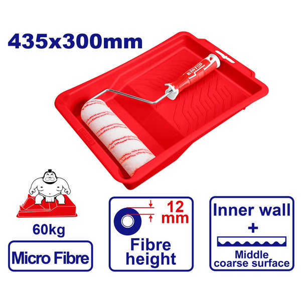 EMTOP ECBH16093801  Paint Roller with Plastic Tray