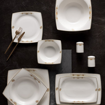 Alice 56 Piece Dinner Set - New Bone Porcelain