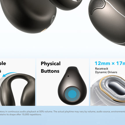 Anker C40iAnkerSoundcore C40i | Flexible and Comfortable Clip-On Earbuds