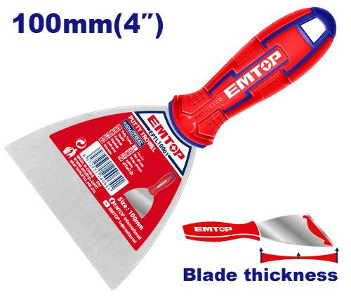 EMTOP EPTL10001 Rubber Hand Putty Knife – 100MM