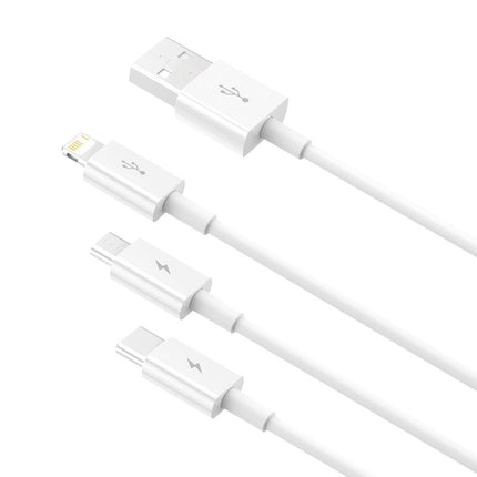 Superior Series Fast Charging Cable USB to M+L+C 3.5A 1m