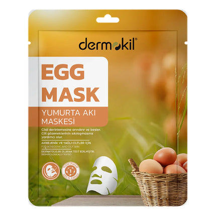 Dermokil Egg White Paper Mask – Pore Refining Hydration