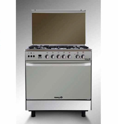 Tekmaz Gas Cooker 80cm with Fan – Stainless Steel