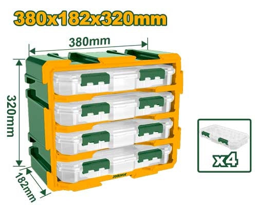  JADEVER 4‑Drawer Modular Storage Tower