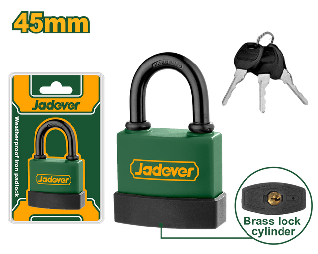 Jadever Weatherproof Iron Padlock