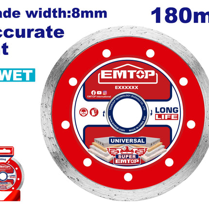 EMTOP Ultrathin Diamond Disc 180mm