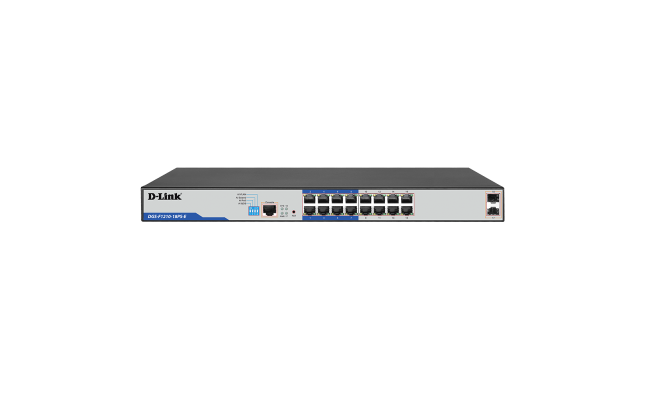 مفتاح مراقبة D-Link ذو 18 منفذًا من الطبقة 2 جيجابت مُدار طويل المدى مزود بتقنية PoE+ مفتاح مراقبة D-Link ذو 18 منفذًا من الطبقة 2 جيجابت مُدار طويل المدى مزود بتقنية PoE+