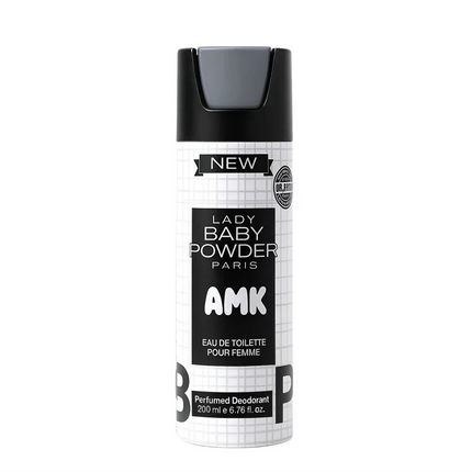 AMK Pour Homme Black Deodorant 200ml Baby Powder