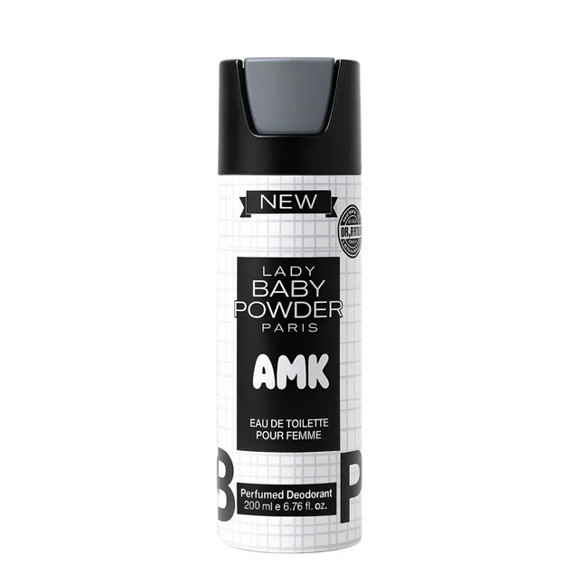 AMK Pour Homme Black Deodorant 200ml Baby Powder