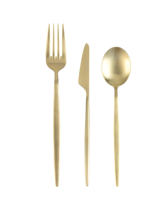 Freya 18-Piece Gold Cutlery Set for 6 People