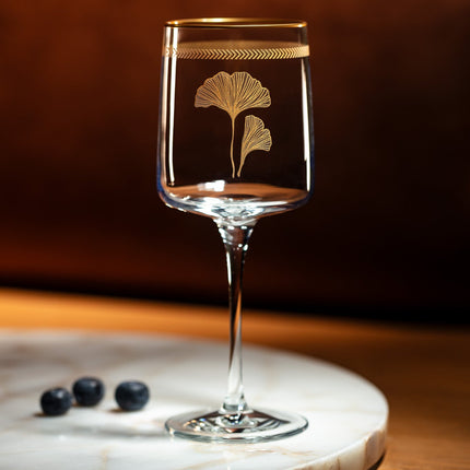 Musette Ginkgo Leaves Wine Glasses Set 320ml - 4 Piece