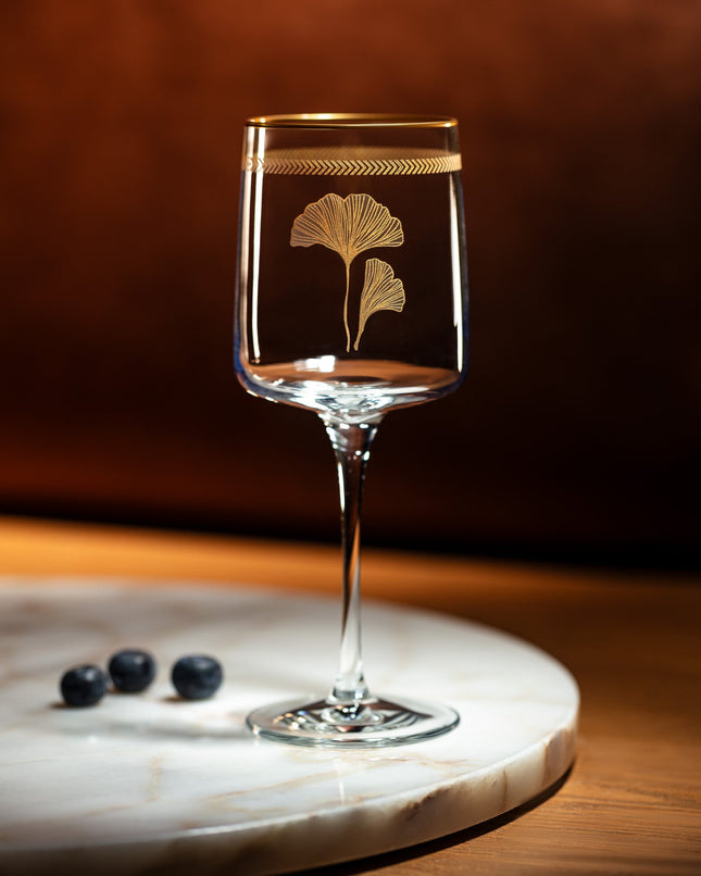 Musette Ginkgo Leaves Wine Glasses Set 320ml - 4 Piece