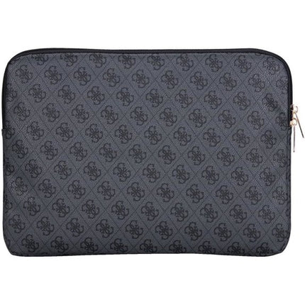 Guess 4G Zipper Pocket Triangle Logo Laptop Sleeve for 14-Inch MacBook & Laptops - Black, Brown & Pink