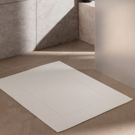 Hotel Collection Riz Jacquard Foot Towel White