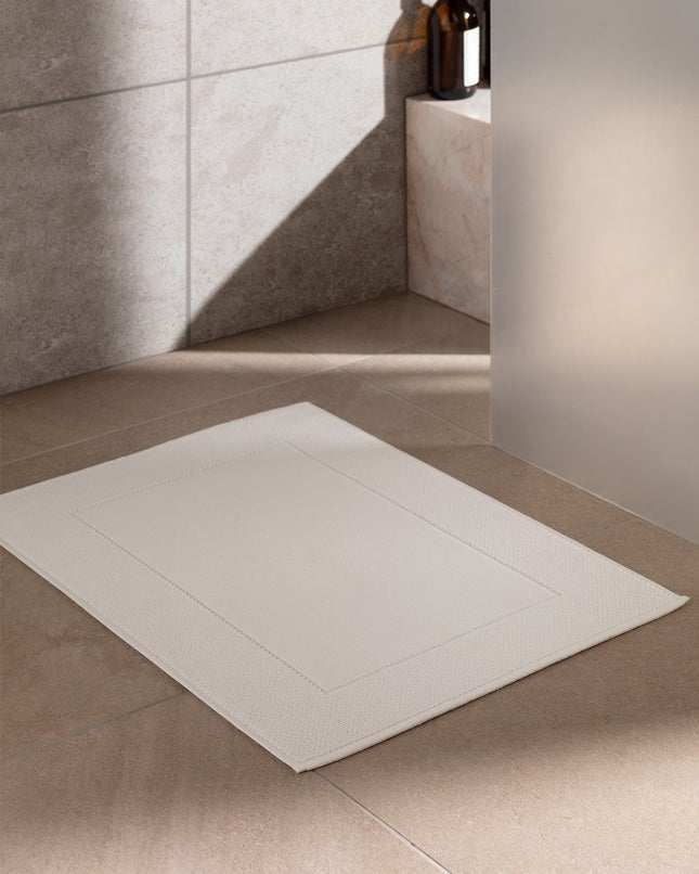 Hotel Collection Riz Jacquard Foot Towel White