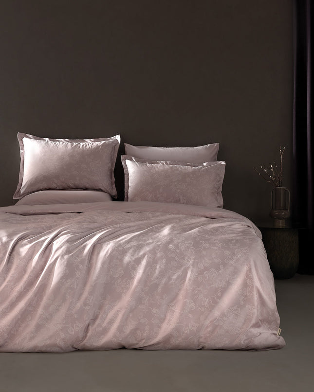 Avril Double Printed 300TC Satin Duvet Cover Set Powder