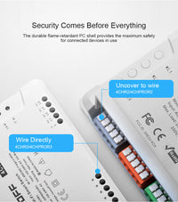 4CHPRO SONOFF 4CHR3 & 4CHPROR3 4-gang Wi-Fi Smart Switch with RF Control