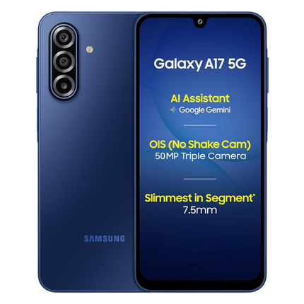 Samsung Galaxy A16 5G Smartphone - 8GB RAM - Black, Grey & Blue