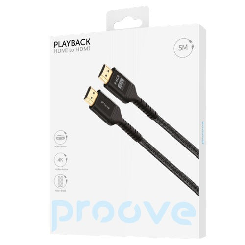 كابل Proove PlayBack HDMI إلى HDMI (5 متر) كابل Proove PlayBack HDMI إلى HDMI (5 متر)