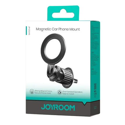 Joyroom JR-ZS345 Magnetic Car Phone Mount - Dashboard and Windshield Suction Cup Holder - 360 Degree Rotation - Strong Magnet - Black