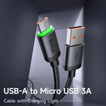 MCDODO CA-3990 1m USB-A to Micro USB Cable with LED Indicator