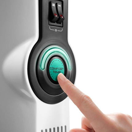 دفاية زيت "ديلونجي" (De'Longhi) راديا إس - قوة 2500 واط - 12 ريشة - تقنية Real Energy للتدفئة الفعالة - وظيفة Comfort Temp - للغرف حتى 75 متر مكعب - موديل TRRS1225C