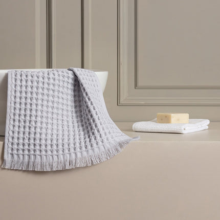 Marlie Gray Hand Towel - 100% Cotton Absorbent