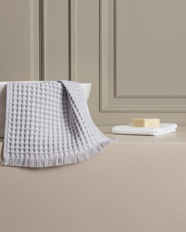 Marlie Gray Hand Towel - 100% Cotton Absorbent