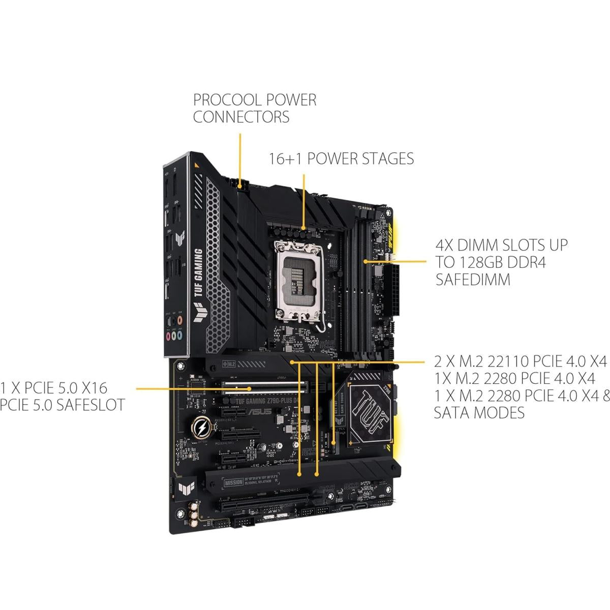 لوحة الأم الخاصة بالالعاب ASUS TUF GAMING Z790-PLUS D4 لوحة الأم الخاصة بالالعاب ASUS TUF GAMING Z790-PLUS D4