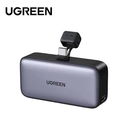 Ugreen 5000mAh Power Bank with Built-in USB-C Cable 20W