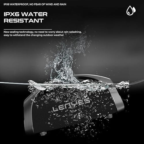 Lenyes S873 High Power Party Bluetooth Speaker - 400W Peak Power - Dynamic RGB Lighting - TWS Function - Includes Dual Wireless Microphones - Remote Control - Heavy Bass - Black Lenyes S873 High Power Party Bluetooth Speaker - 400W Peak Power - Dynamic RGB Lighting - TWS Function - Includes Dual Wireless Microphones - Remote Control - Heavy Bass - Black