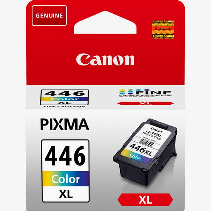 Canon CL-446XL Genuine High Yield Tri-Color Ink Cartridge - Cyan, Magenta & Yellow - FINE Technology - Compatible with PIXMA MG2440, MG2540, MG2940, MG3040, TR4540